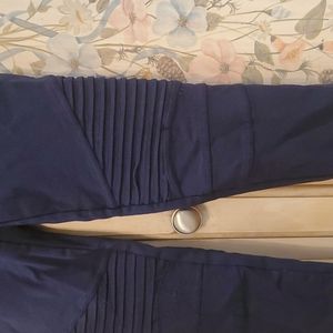 NWOT Moto Leggings Dark Navy Blue S/M